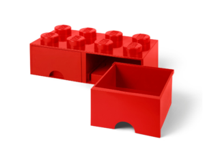 Overig Rode LEGO® opbergsteen met 8 noppen (5006131)