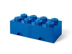 Overig Opbergsteen met 8 noppen en 2 lades – blauw (5006132)