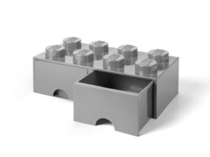 Overig LEGO® Steengrijze opslagsteen met 8 noppen en 2 lades (5005720)