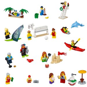 Minifiguren Personenset – plezier aan het strand (60153)
