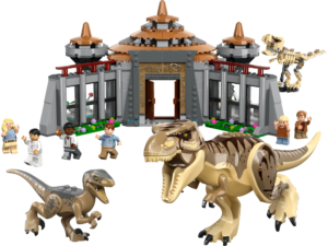 Jurassic World™ Bezoekerscentrum: T. rex & raptor aanval (76961)