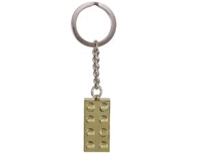 Overig LEGO® gouden sleutelhanger met 2×4 noppen (850808)